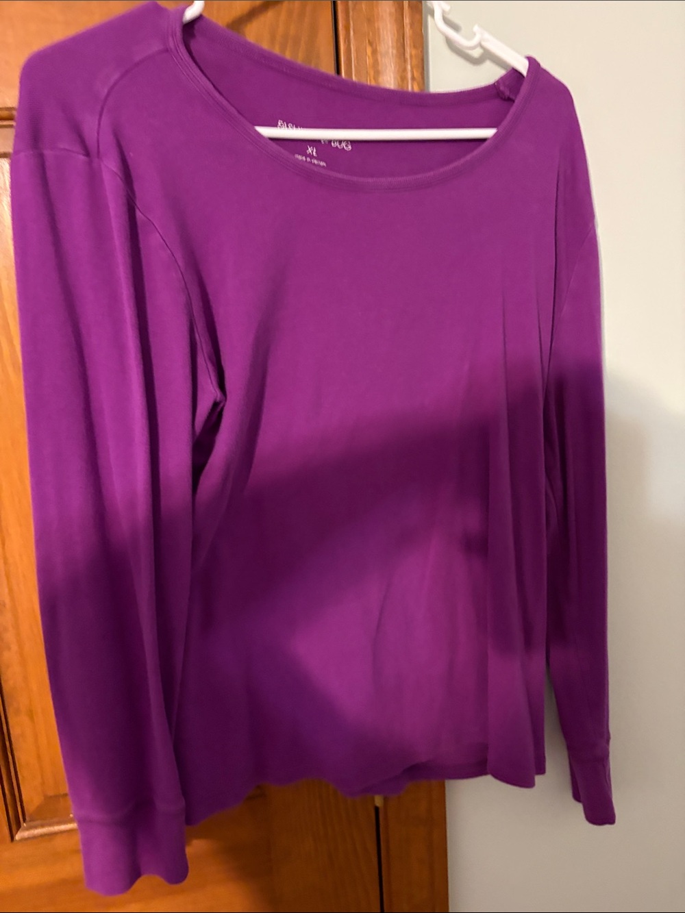 2 Women’s Long Sleeve Scoop Neck Tops - Pink & Purple XL Avon, Fashion Bug - Picture 6 of 10